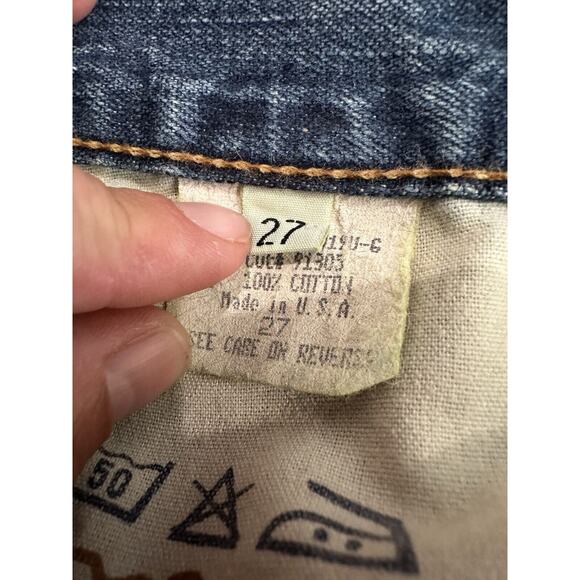 Seven For All Mankind Bootcut Flared Vintage Wash Jeans Sz 27 - Picture 6 of 9